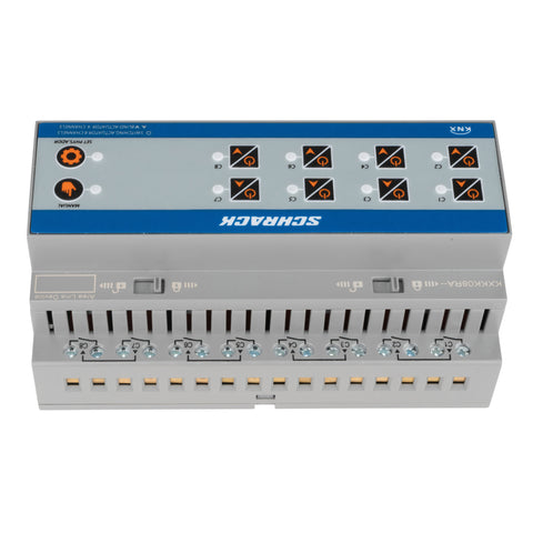 Actuator KNX comutare/jaluzele, 8/4 ieșiri, 16A, 230V c.a.