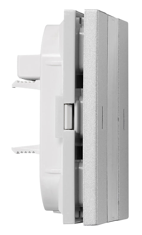 Taster KNX, o pereche, cu LED de stare, argintiu