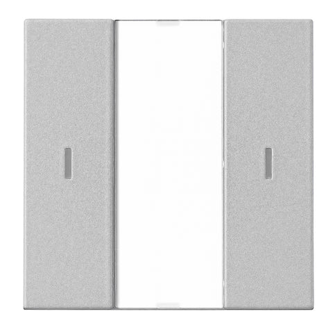 Taster KNX, o pereche, cu LED de stare, argintiu