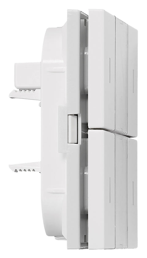 Taster KNX, două perechi, cu LED de stare, alb