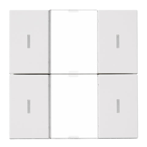 Taster KNX, două perechi, cu LED de stare, alb
