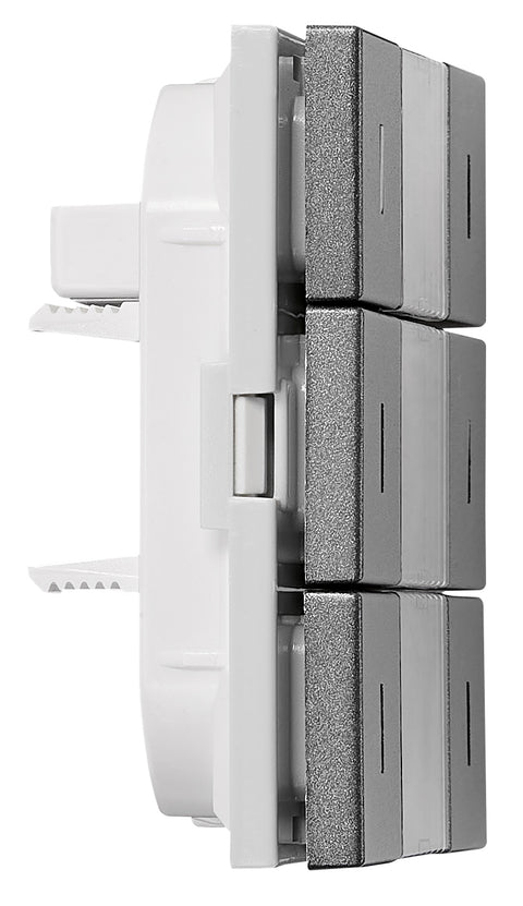 Taster KNX, trei perechi, cu LED de stare, antracit
