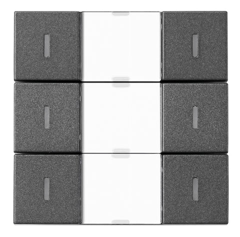 Taster KNX, trei perechi, cu LED de stare, antracit