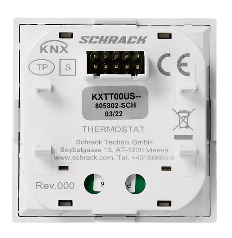 Termostat KNX, argintiu