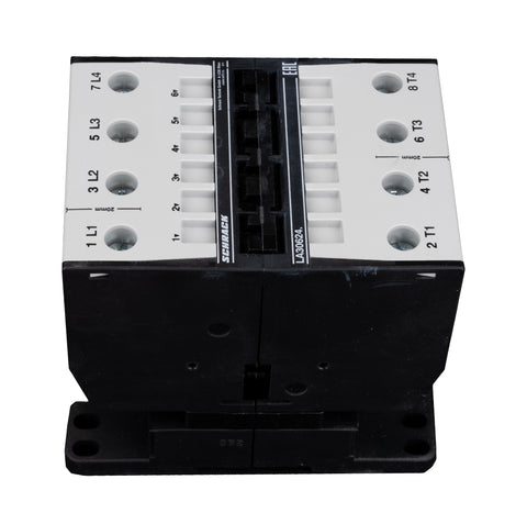 Contactor, 30kW, 62A AC3, 120A AC1, 4-pole, 230VAC