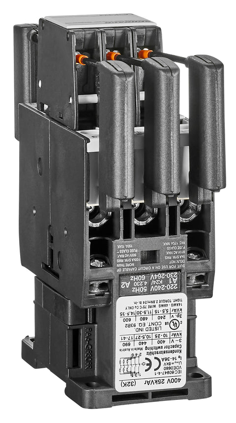 Contactor pentru sarcina capacitiva 25 kVAr 220-240VAC