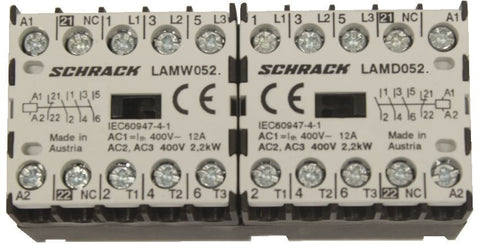 Ans.cont. reversibil, interblocaj mecanic, 2,2kW, 400V c.a.