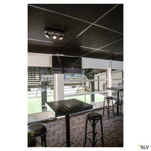 KALU LED 3,negru,3000K,60°lampa plafon/perete