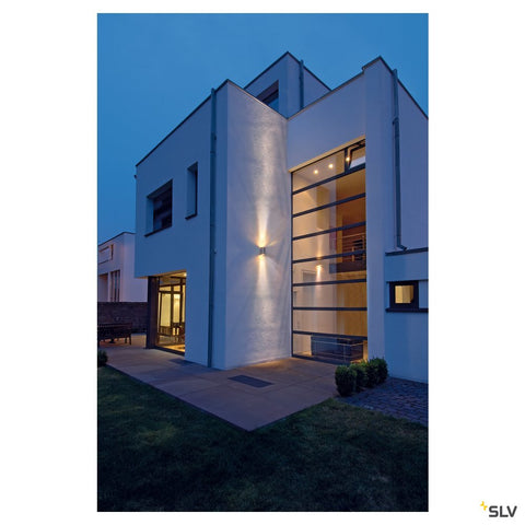 ROX WALL OUT,QPAR11,2x50W,IP44UP/DOWN, alu.periat