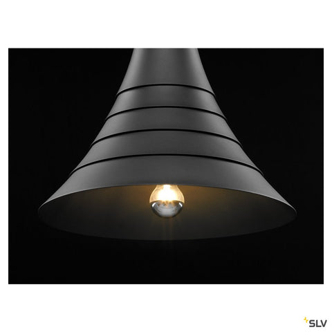 BATO 45 PD, Indoor pendant light, black, E27, max. 60W