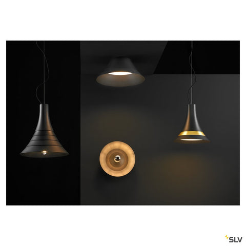 BATO 45 PD, Indoor pendant light, black, E27, max. 60W