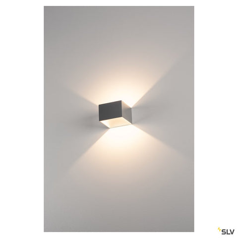 LOGS IN LED,alu/alb,2000K-3000Klampa de perete, Dim pe calda