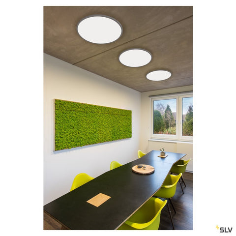 PANEL 60 round, LED Indoor ceiling light, silver-grey, 3000K