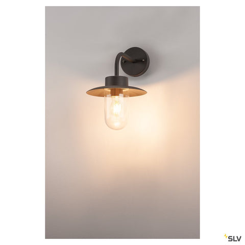 MOLAT E27,antracit,60W,IP44lampa de perete, Ext.