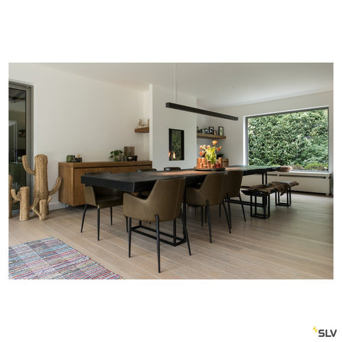 Q-LINE PD, LED Indoor pendant light, 2m, BAP, black, 4000K