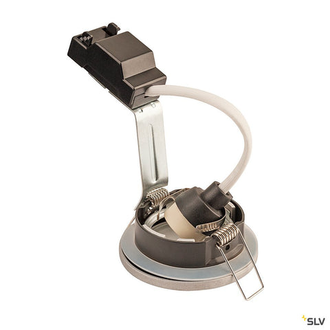 DOLIX OUT GU10 ROUND Downlight, silver-gray, max. 50W
