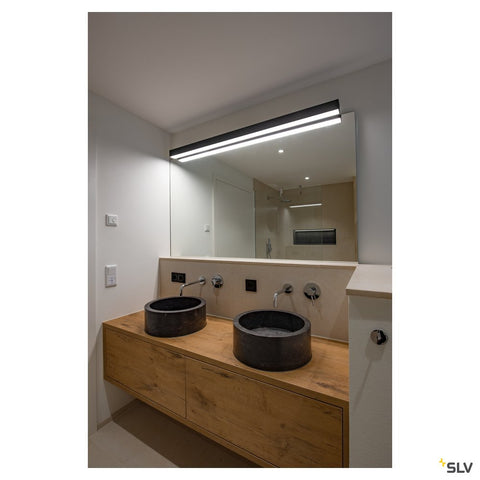 SIGHT LED, wall and ceiling light, 1200mm, black