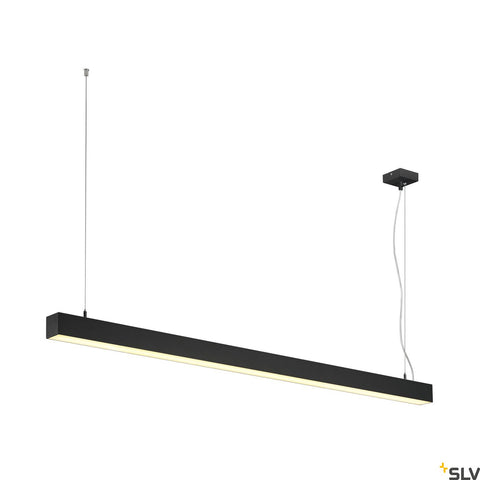 Q-LINE SINGLE LED,suspendat,DALI dimm,1500mm,negru