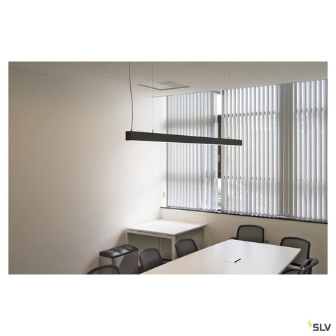 GLENOS pendant, mat negru, 2m , 103W, 4000K