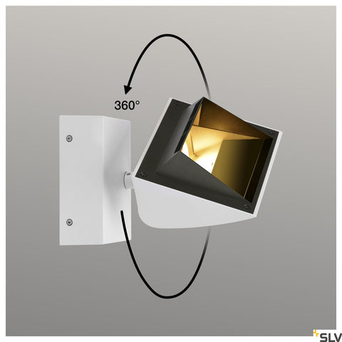 MERADO FLOOD WL, LED Indoor wall light, white, 3000K, 40°