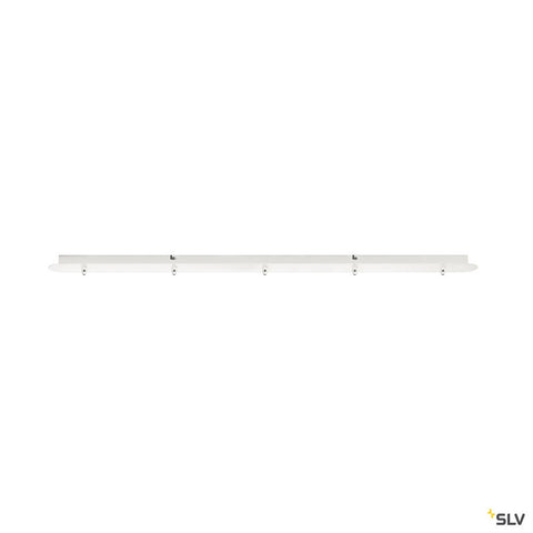 FITU five-way ceiling plate, long, white
