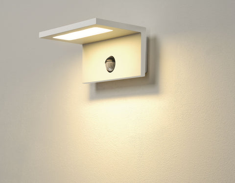 LED SENSOR WL, LED Outdoor wall light, IP44, white, 3000K