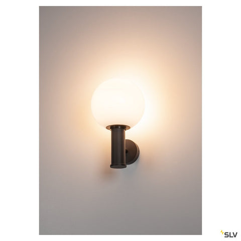 GLOO PURE WL, Outdoor wall light, E27, anthracite, IP44