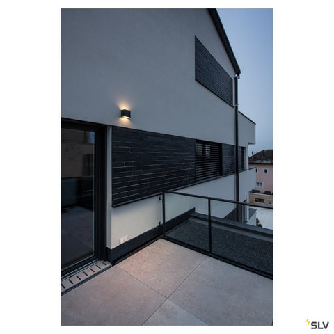 SITRA CUBE WL,  anthracite, IP44, 3000K, 10W