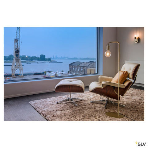 FITU FL, indoor floor stand, E27, soft gold, max. 24W