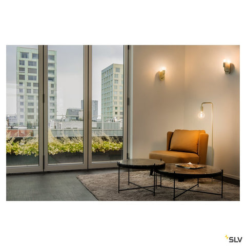 FITU FL, indoor floor stand, E27, soft gold, max. 24W