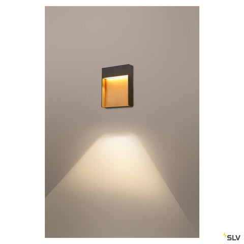 FLATT 460lm 3000/4000K 230V IP65 antracit