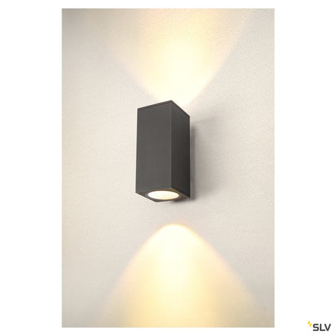 ENOLA UP/DOWN SQ L 53W 3000/4000K 230V LED IP65 antracit