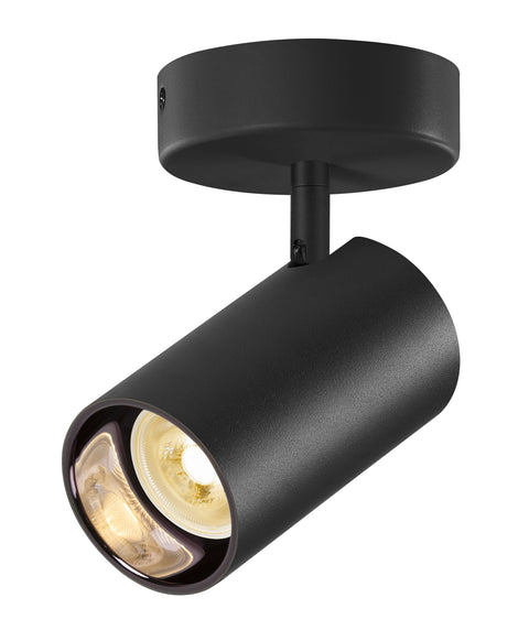 ASTO TUBE, spot cilindric, max. 1x10W, negru