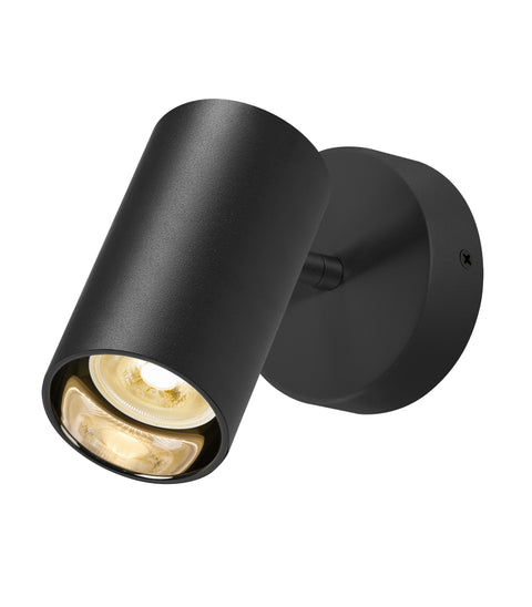 ASTO TUBE, spot cilindric, max. 1x10W, negru