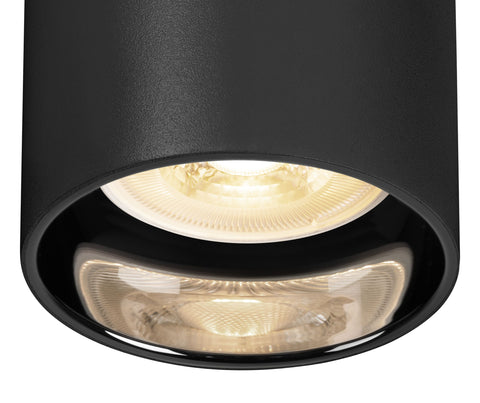 ASTO TUBE, spot 1ph, GU10, negru