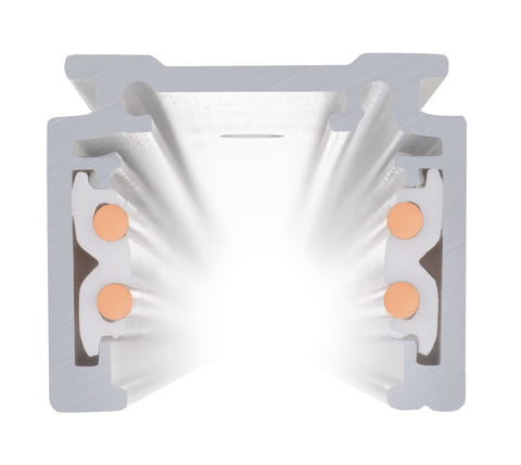 Sina montaj aparent, 4m, 48V TRACK, alb, DALI