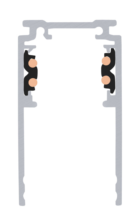 Sina montaj aparent, 3m, 48V TRACK, negru, DALI