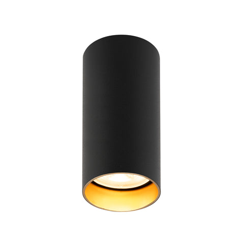 KAMI max. 1x 10W GU10 negru mat/auriu