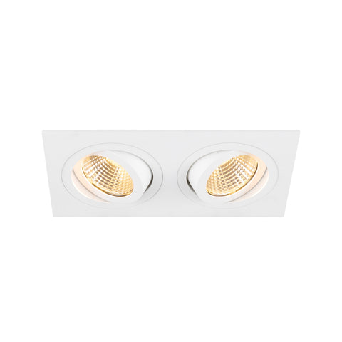 NOU TRIA155 L: 17 B: 9 H: 4 cm cu două flăcări IP 20 alb
