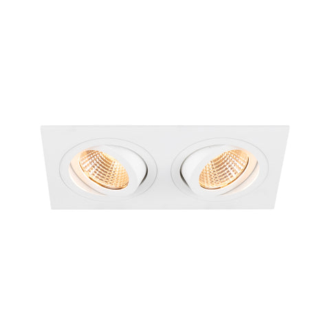 NOU TRIA155 L: 17 B: 9 H: 4 cm cu două flăcări IP 20 alb