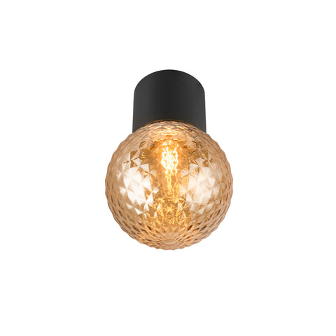 Plafoniera VARYT rotundă 1x max. 6W E14 negru