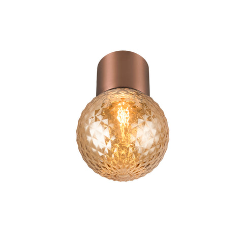 Plafoniera VARYT rotundă 1x max. 6W E14 cupru
