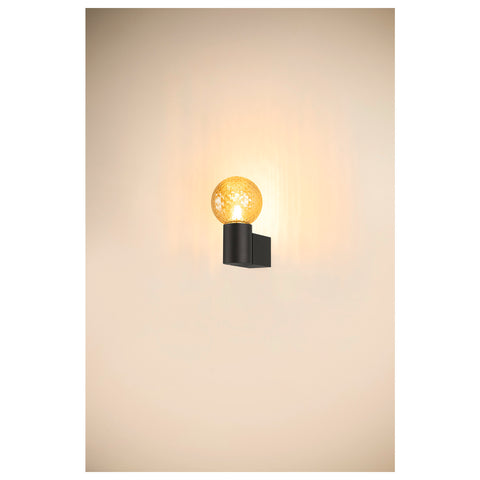 Lampă de perete VARYT rotundă 1x max. 6W E14 negru