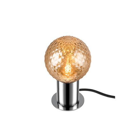 VARYT Lampă de masă rotundă 1x max. 6W E14 crom