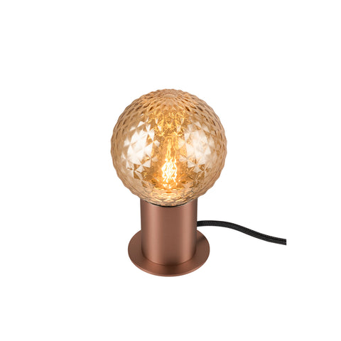 VARYT Lampă de masă rotundă 1x max. 6W E14 cupru