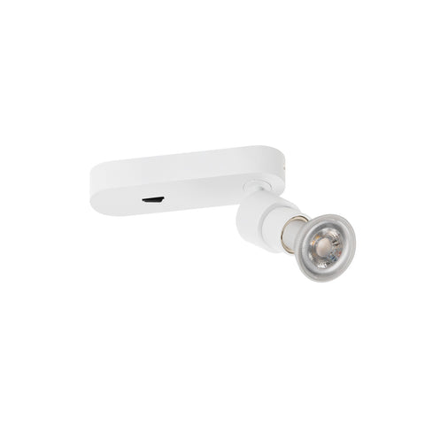 PURI 2.0 Comutator de bază rotund 1x max. 6W GU10 alb