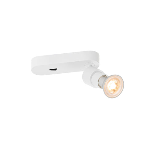 PURI 2.0 Comutator de bază rotund 1x max. 6W GU10 alb