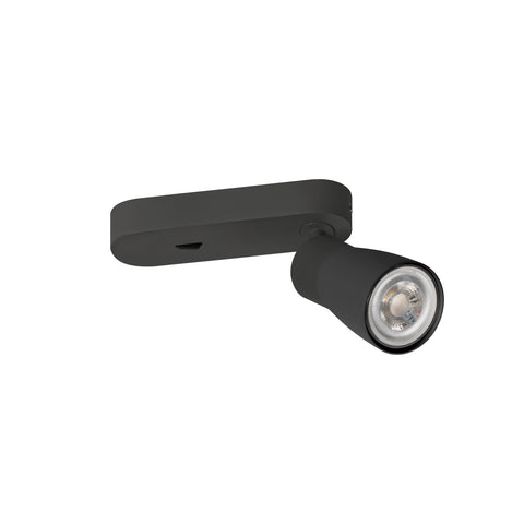 PURI 2.0 Dom dreptunghiular max. 1x 6W GU10 negru