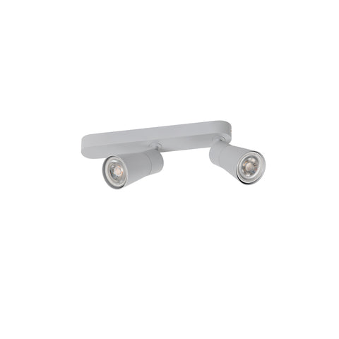 PURI 2.0 Con asimetric max. 2x 6W GU10 gri