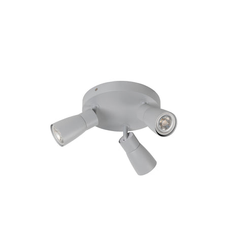 PURI 2.0 Dom rotund max. 3x 6W GU10 gri